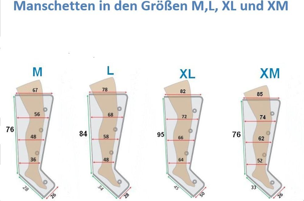 Lymphdrainage-gerät für Beine Größe M für Heimbereich und Physiotherapie Medizinisches Gerät
