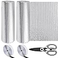 Worldity Reflective Insulation Foam Roll, Rv Window Insulation for Summer Heat, 20 Ft x 15.74 in Double-Sided Aluminium Foil Heat Block, Rv Window Insulation for Motorhome Car Truck Attic Garage Door