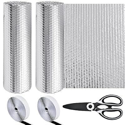 Worldity Reflective Insulation Foam Roll, Rv Window Insulation for Summer Heat, 20 Ft x 15.74 in Double-Sided Aluminium Foil Heat Block, Rv Window Insulation for Motorhome Car Truck Attic Garage Door