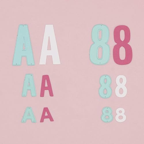 Miniatura 6 de Craftelier - Juego de 10 troqueles con forma de número para tarjetas, álbumes de recortes y manualidades  Compatible con múltiples máquinas y