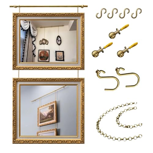 Heavy-Duty Art Hanging System with Brass Wire Kit - Effortless