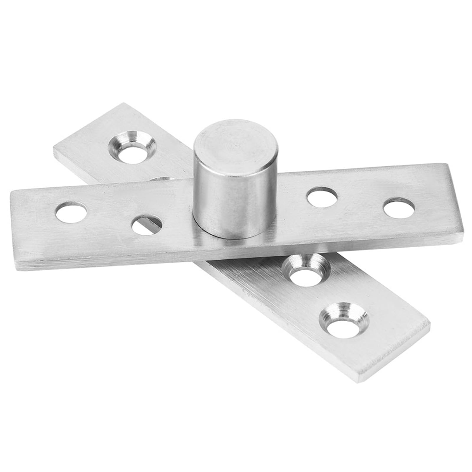 Drehtürscharnier, 2 Stück, 360 Grad drehbares Scharnier, Edelstahl, drehbares Türscharnier, 75 mm (Mittelachse)