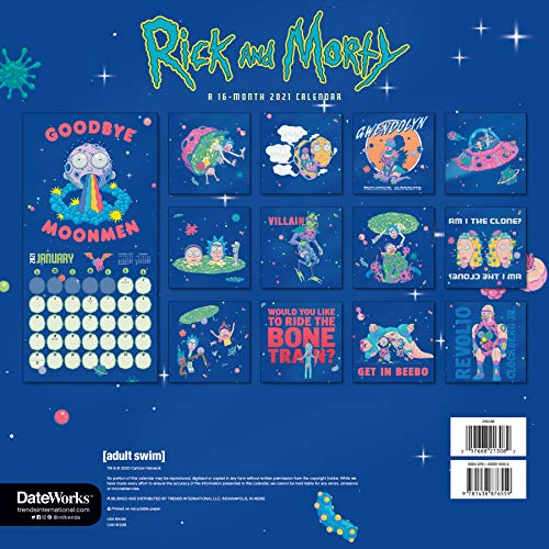 Rick and Morty 2021 Calendar – vue 4