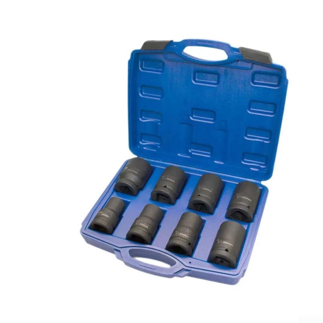 Set di 8 bussole protettive per ruote da 19-41 mm con pareti sottili per bussole a impatto per cerchi in lega, strumento di rimozione dadi con manicotto in plastica per riparazione auto e cambio