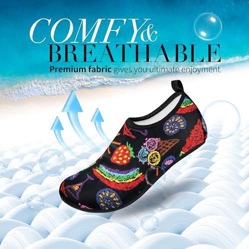 Image of Homitem Water Shoes for Women Men Aqua Socks Swim Beach Pool River Slip-On Barefoot Quick-Dry Vacation Cruise Essentials Accessories for Yoga Kayak Sports