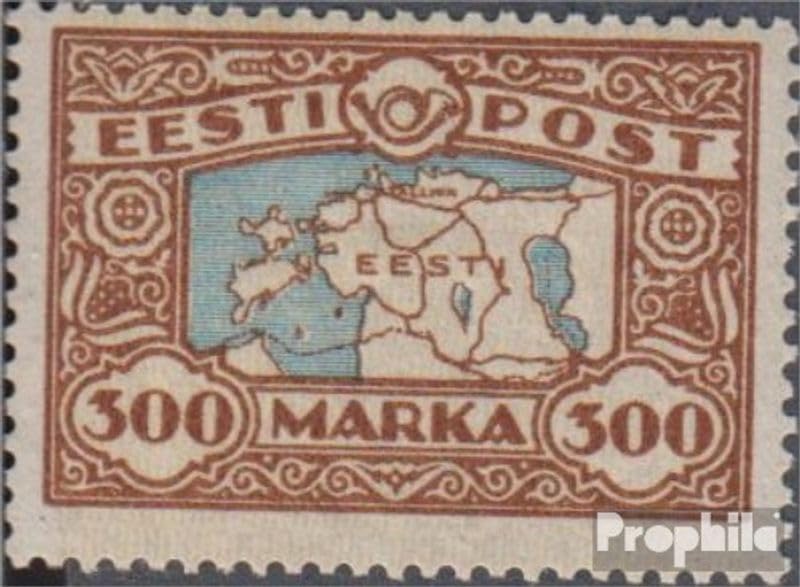 Sello de Correos Estonia 1924 original: una joya cartográfica para colecciones Prophila