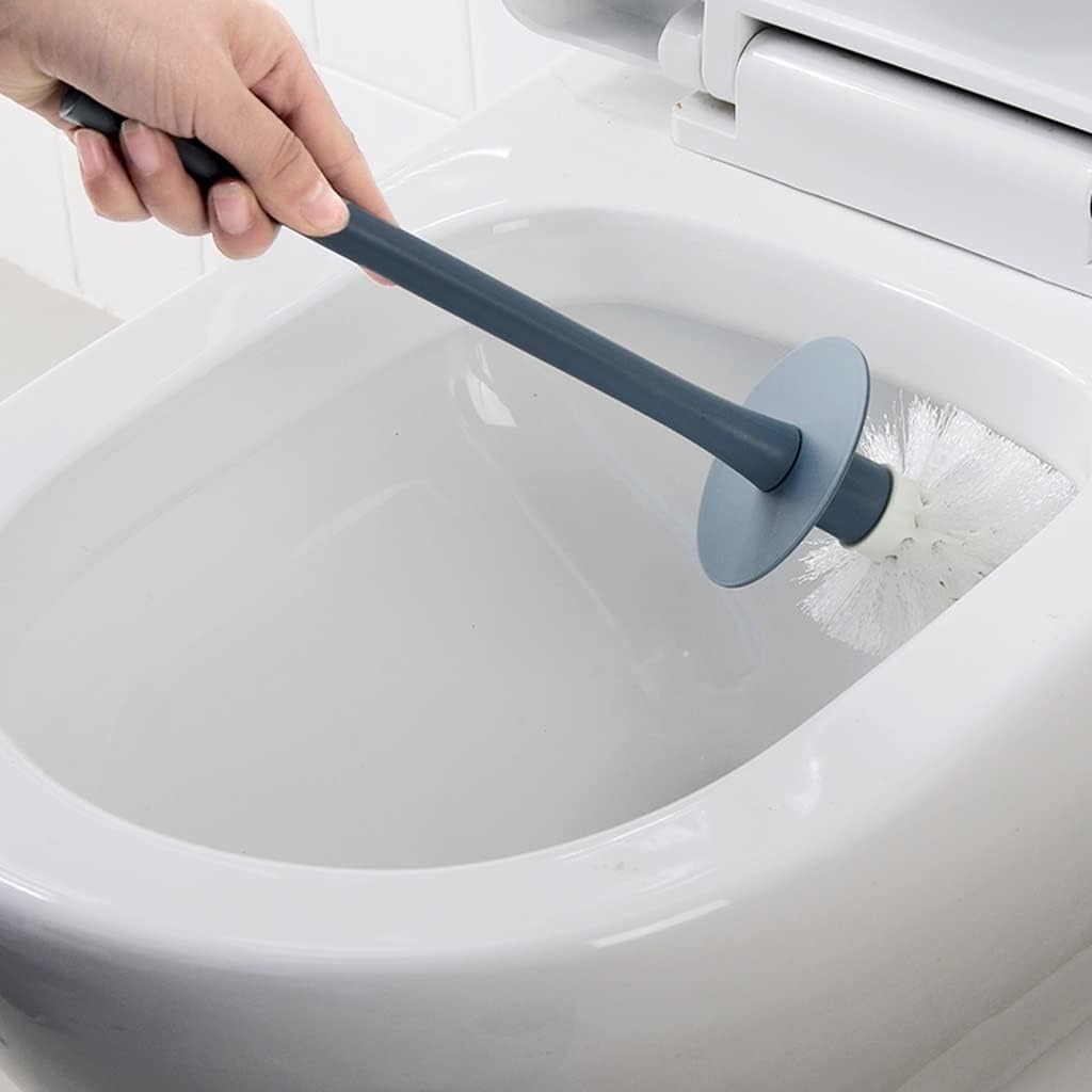 Toilet Brush Holder Toilet Brush Holder Household Floor Toilet Brushs Bathroom Toilet Cleaning Brush Creative Toilet Bowl Brush with Cover Suit Toilet Brush Holders(B)