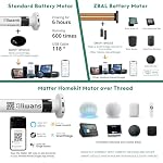 Motorized Blinds with Remote [100% Blackout & Silent Motor] Smart Blinds Compatible with Alexa Google HomeKit, Electric Roller Shades for Indoor Windows, Customized Size, Vail Black - Image 6