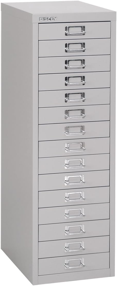 Home Office Bisley 29 Series MultiDrawer, 15 Drawers - Goose Grey