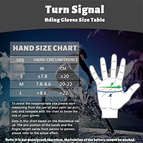 image for MAQLKC LED Turn Signal Cycling Gloves Gravity Sensing Design with Rech