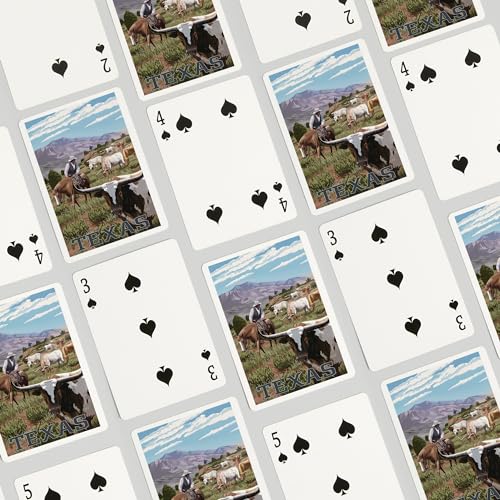 Lantern Press Texas Longhorns Baraja Poker 52 Cartas miniatura 4