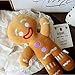 Juguetes De Peluche De Dibujos Animados Lindo Hombre De Jengibre Colgante Muñeco De Peluche Galletas Hombre Almohada Reno para Regalo De Niños 30Cm