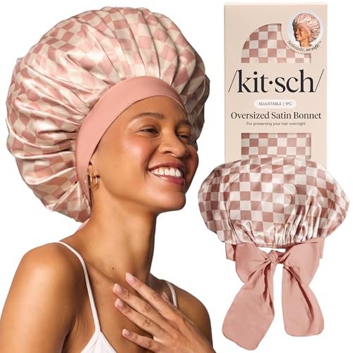 Kitsch XL Satin Bonnet for Sleeping - Softer Than Silk Hair...