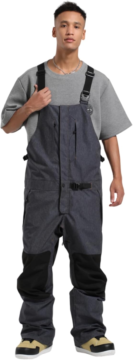 Men's Ski Bibs Snow Pants Women Insulated Waterproof Snowboard Bib Breathable Overalls Outdoor Winterproof - Image 4