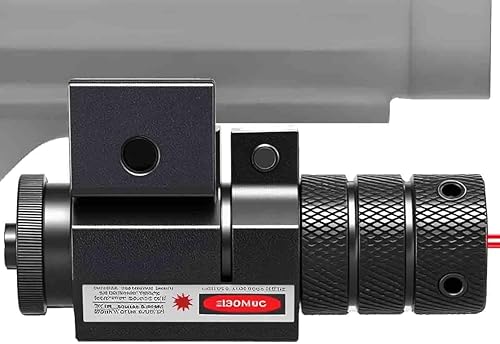 Mira láser de punto rojo para rifles, pistolas y armas de mano con montaje Picatinny