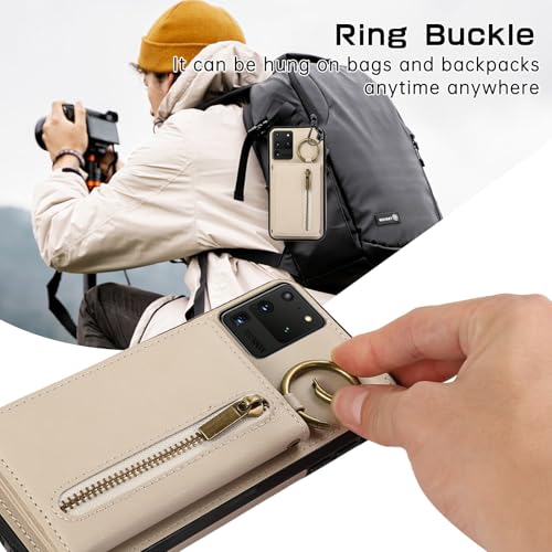 Coque Galaxy S20 Ultra Asuwish ZHKLLB évite rayures étui beige - 5