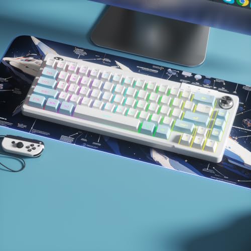 Image of MageGee Mini 60% Gaming Keyboard, RGB Backlit Ultra-Compact Keyboard, TS68 Ergonomic Waterproof Mechanical Feeling Office Computer Keyboards for PC, MAC, PS4, Xbox ONE Gamer