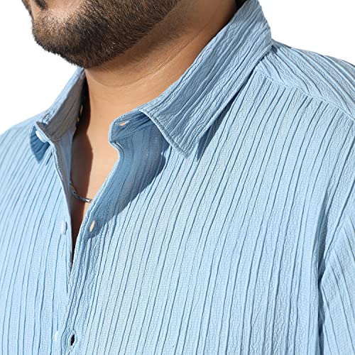 Image of Instafab Plus Men's Button Up Regular Fit Shirt for Casual Wear Modern Clothing Shirt Crafted with Regular Sleeve, Comfort Fit & High-Performance for Everyday Wear