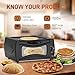 ZZBSOD Electric Countertop Oven & Pizza Maker – Adjustable Temperature for Chapati Roti Naan Lahmacun Manakish Includes Accessories