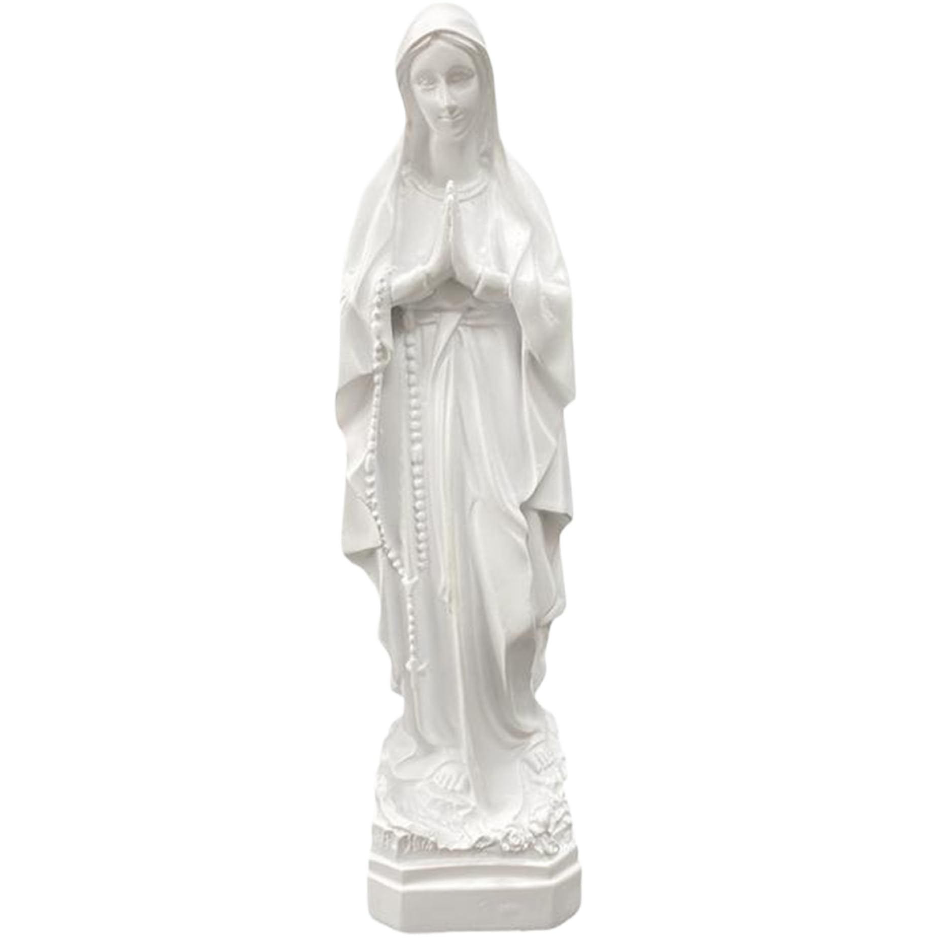 Statue Vierge en prière 11" pour décoration chrétienne maison et coin prière