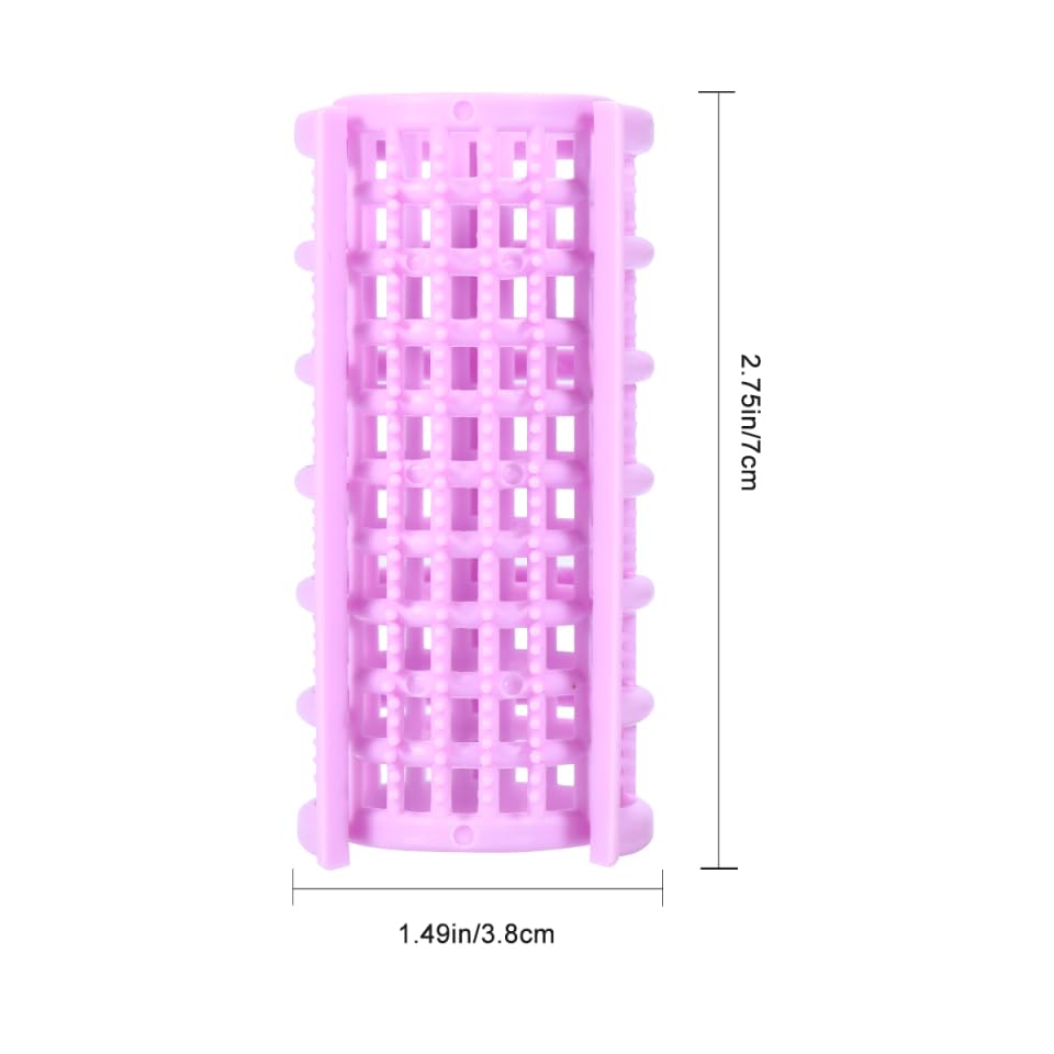 Beaupretty 20 Pcs Self Grip Plastic Hair Rollers - No Heat Curlers for Voluminous Hairstyles