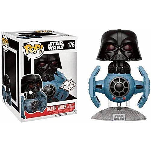 Funko-93403 Star Wars Darth Vader W/Tie Fighter Figura 176, Colore Standard, 10 cm, Abysse Corp_BOBUGU676