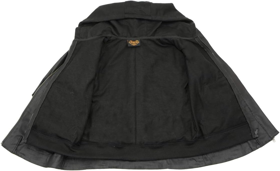 Milwaukee Leather Women's Textile Motorcycle Riders Jacket with Hoodie - Year Round Wear - Image 8
