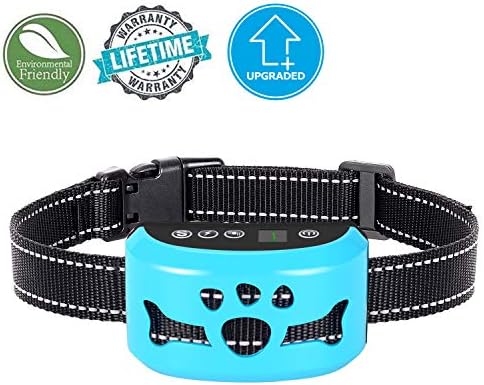 Bark Collar - Humane, No Shock Training Collar - Action Without Remote - Vibration & Sound Care Modes - for Small, Medium, Large Dogs Breeds - No Harm Deterrent Reflective Vibrating Control