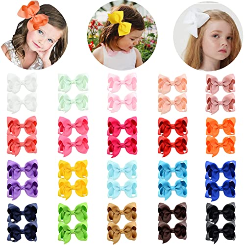El Mejor Listado de Monos para Niña los 5 mejores. 44 Pinzas Para Pelo De Niñas,40 Pack 20 Colores Horquilla De Lazo,Cinta De Grogrén,Lazos Grandes Para El Pelo,Para Bebés, Niñas Y Niños Pequeño Lazos, Pinzas Para El Pelo Para...