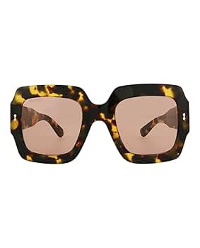 Amazon.com: Gucci Square/Rectangle Sunglasses Havana Havana