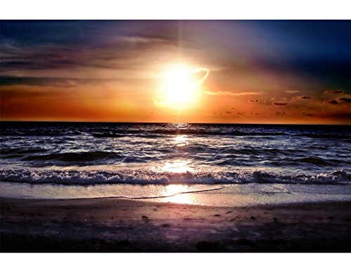 Fipart DIY Diamond Painting Kit for Adults，Kids Beginners DIY Round Full Diamond Landscape Seaside Seascape Diamond Painting Kit Gem Art Craft Picture Art Home Wall Art Decor 16X20 inch