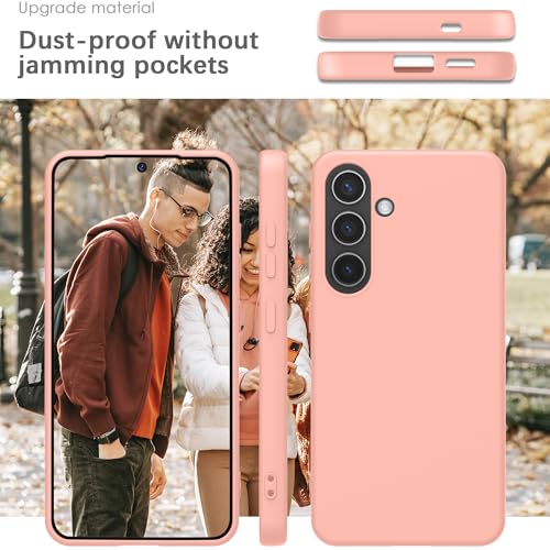 Coque Samsung S24 silicone rose housse protection intégrale antichoc