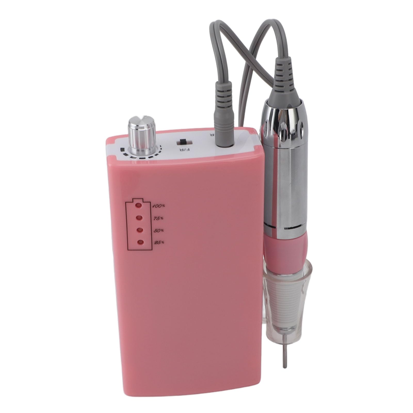 Sonew Elektrische Nagelfräse, Hochgeschwindigkeits-Nagelpoliermaschine mit 30.000 U/min und 6 Schleifköpfen, Zum Entfernen und Reparieren von Nagellack. (EU-Stecker)