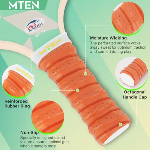 Image of MTEN Pickleball Paddles Set of 2 /4 /1, USAPA Approved Fiberglass Rackets