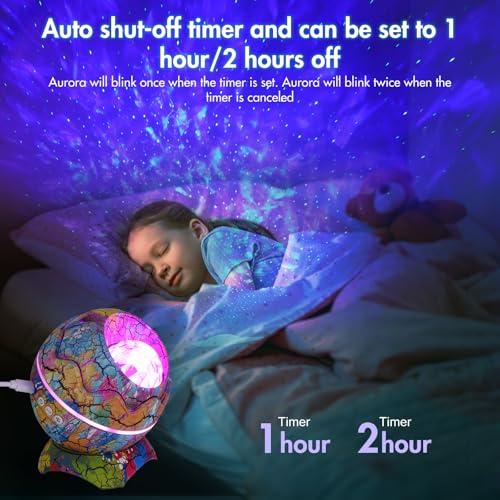 Image of Galaxy Projector, Star Projector for Bedroom with Bluetooth 5.0 Speaker Music, USB Charge Kids Night Light Ceiling Projector with Remote Control for Kids Room Adults Home Theater Party Room Decor