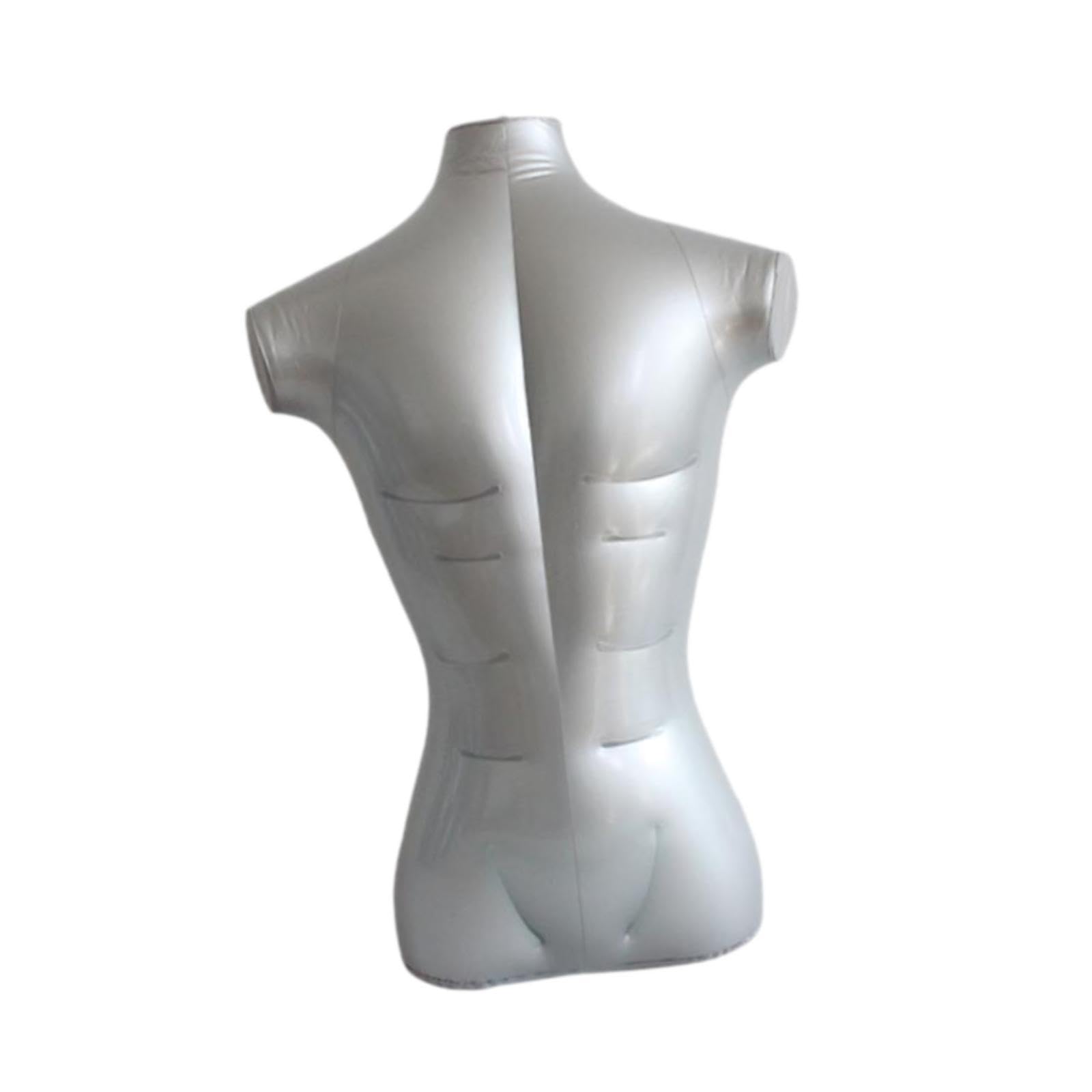 Harilla Manichino per la parte superiore del corpo, modello espositivo in PVC per magliette e sciarpe, Uomo Mezzo Busto