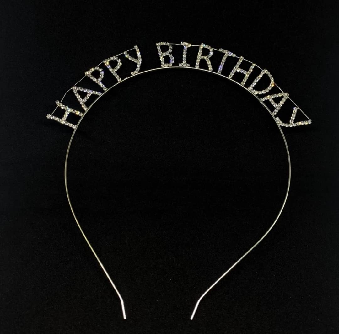 Birthday Girl Headband Birthday Tiara for Women Girls Happy Birthday Princess Crown Rhinestone Happy Birthday Accessories (SILVER) (B0C3GWR483) Amazon Price History, Amazon Price Tracker