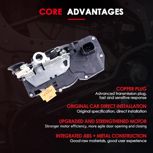 Image of CCIYU Rear Left Driver Side Door Latch Lock Actuator Compatible for Cadillac CTS 2008 09 10 11 12 13 2014 Door Lock Actuators Replaces 931-398 20825339