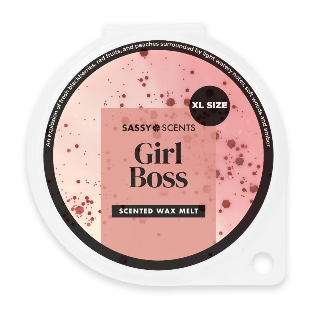 Sassy Scents Girls Boss Wax Melts | Up To 108 Hours Burn Time | Made In The Uk | 70G Xl