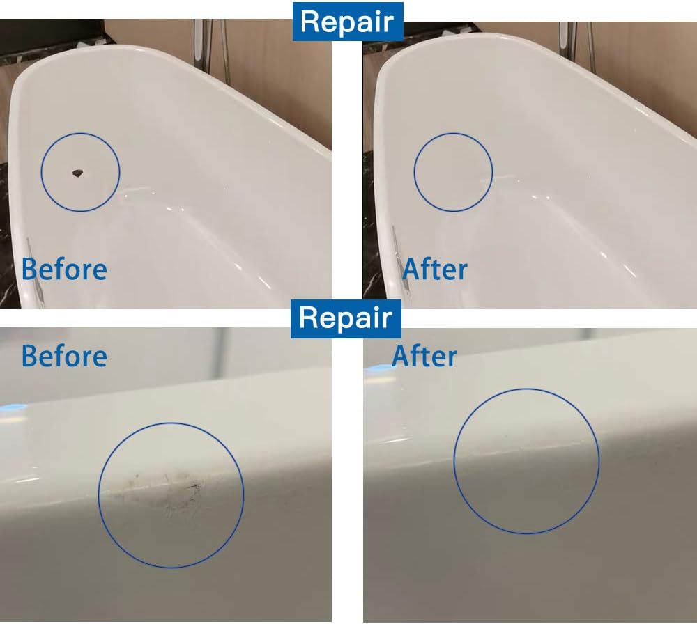 Buy Tub Tile And Shower Repair Kit White Fiberglass And Porcelain Repair Shower Countertop Bathtub Refinishing Kit Online In Vietnam B07pwgmc5k