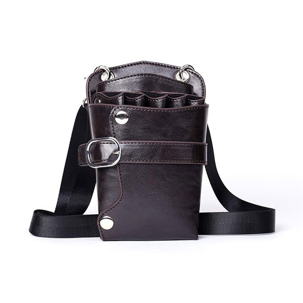 Boîte à outils de coiffeur de salon en cuir PU et sacoche de transport pour matériel de coiffure