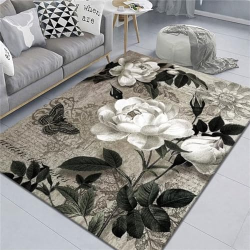 Tapis de cuisine antidérapant et lavable grand format pour salon moderne