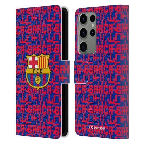 Funda de cuero FC Barcelona para Samsung Galaxy S23 Ultra con soporte