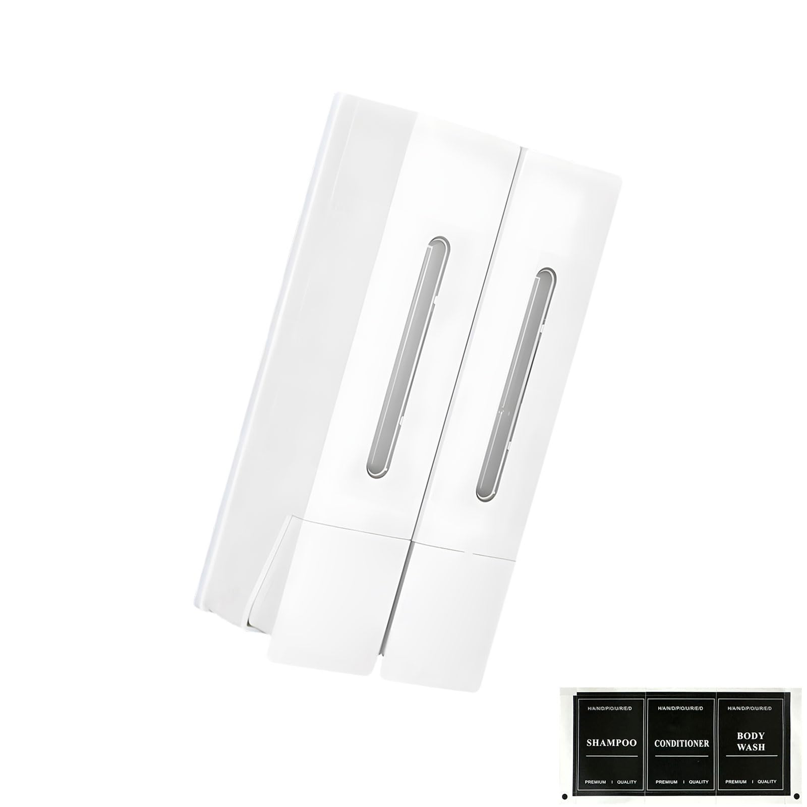 2 Wall Mounted Shampoo Dispenser 800ml ABS Easy Install Bathroom Modern Bathroom Planner