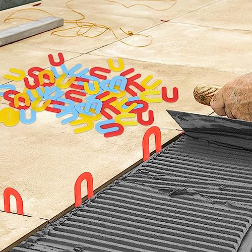 image for Jauyas Horseshoe Shim Tile Spacers 1/16 Inch Tile Spacers U Shape Plas