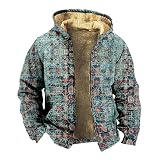 KONG JIMFAN Sweatjacke Herren Oversized Zip Hoodie Leichte Steppjacke Herren Herren-Fleecejacke Parka Jacken Sweatshirt Jacke Herren Der Mann Aus Dem Westen Hoody Männer Cabanjacke(Purple,4XL)