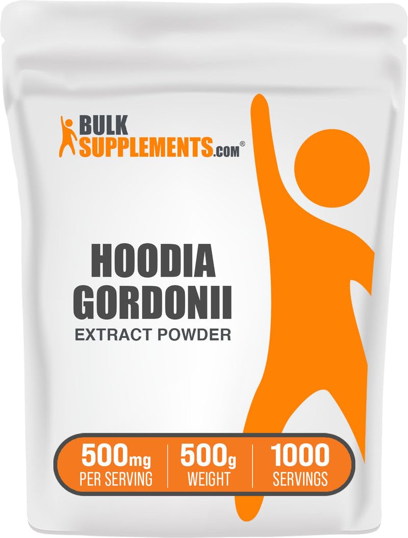 BulkSupplements.com Hoodia Extract Powder - Hoodia Supplement, Hoodia Gordonii Extract - Herbal Supplement, Vegan & Gluten Free, 500mg per Serving, 500g (1.1 lbs) (Pack of 1)