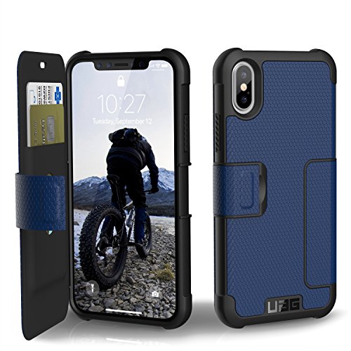 URBAN ARMOR GEAR UAG Folio iPhone Xs/X [5.8-inch Screen] Case Metropolis [Cobalt] Rugged Military Drop Tested Protective Cover