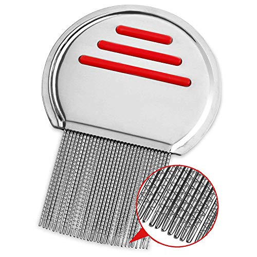 5117e2nKWSL Lice Comb Stainless Steel Professional Lice Combs and Head Lice Treatment to Effectively Get Rid of Hair Lice and Nits… - Image 3