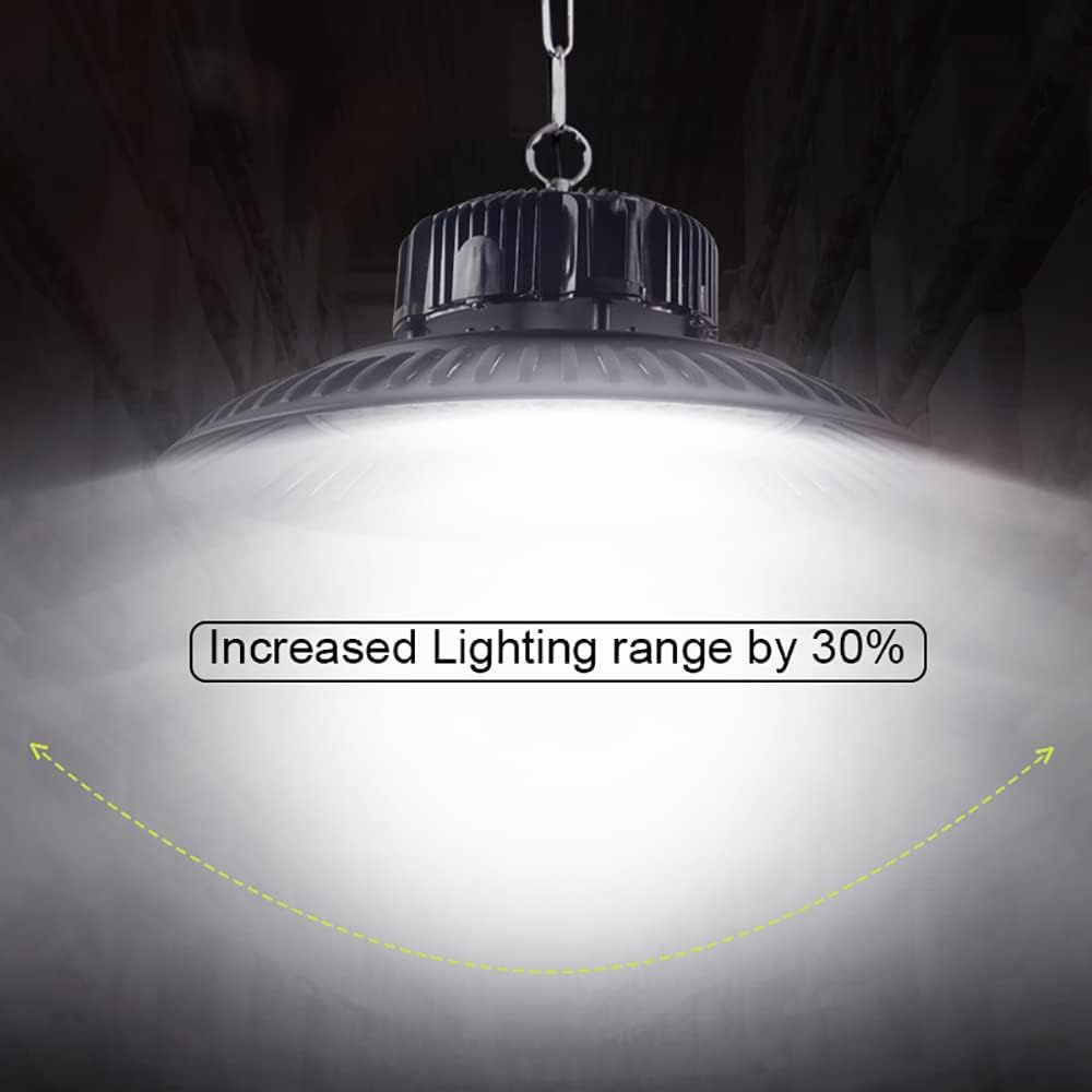 Professional LED High Bay Light 200W,20000LM 85-265V 6500K Daylight,Commercial Warehouse Workshop Garage Bay Lighting Ceiling Light